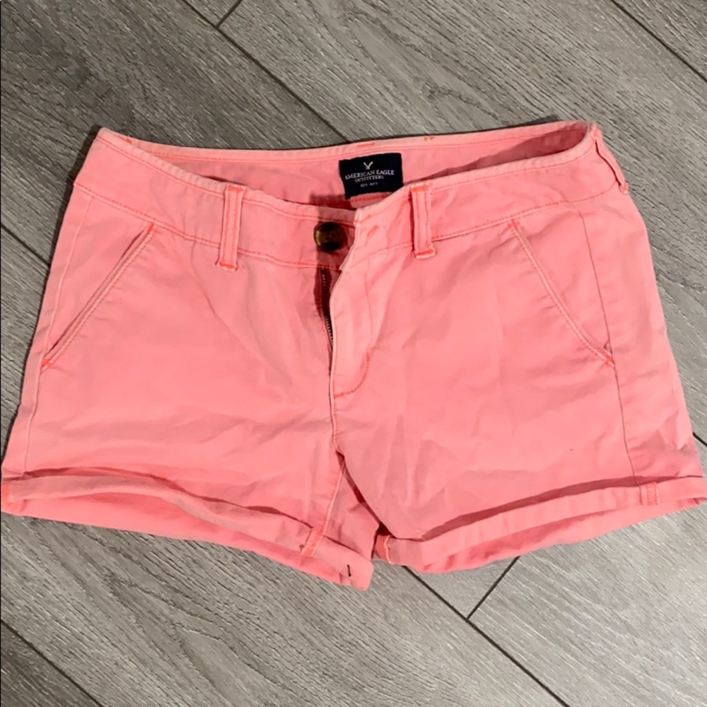pink american eagle shorts